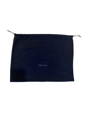 Authentic Prada Navy Blue Microfiber Drawstring Dust Bag 17.5” x 13”